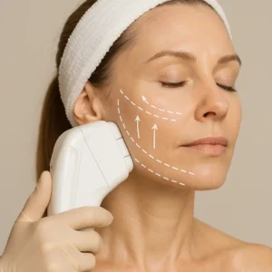Woman having HI-FU to reduce wrinkles call LA LIPO Fleet Now!