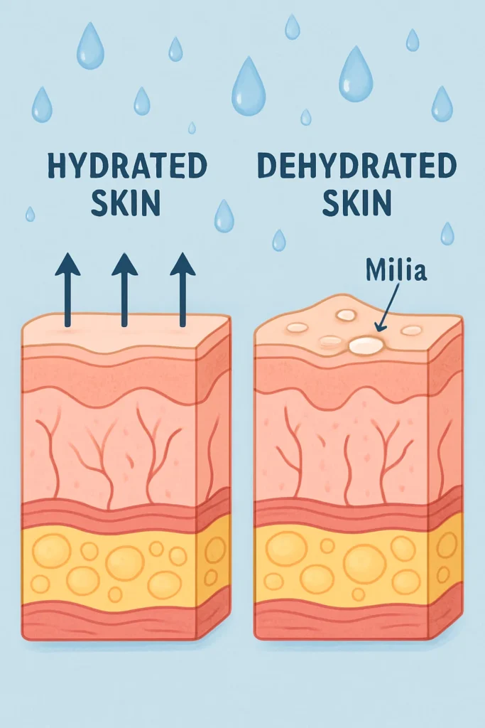 The importance of hydration and milia production Fleet